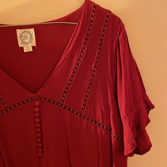 Red Blue Rain Dress - Picture 3 of 6